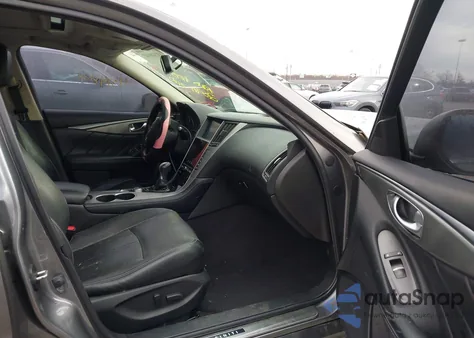 2014 Infiniti Q50 Premium from USA, damaged, VIN JN1BV7ARXEM694098